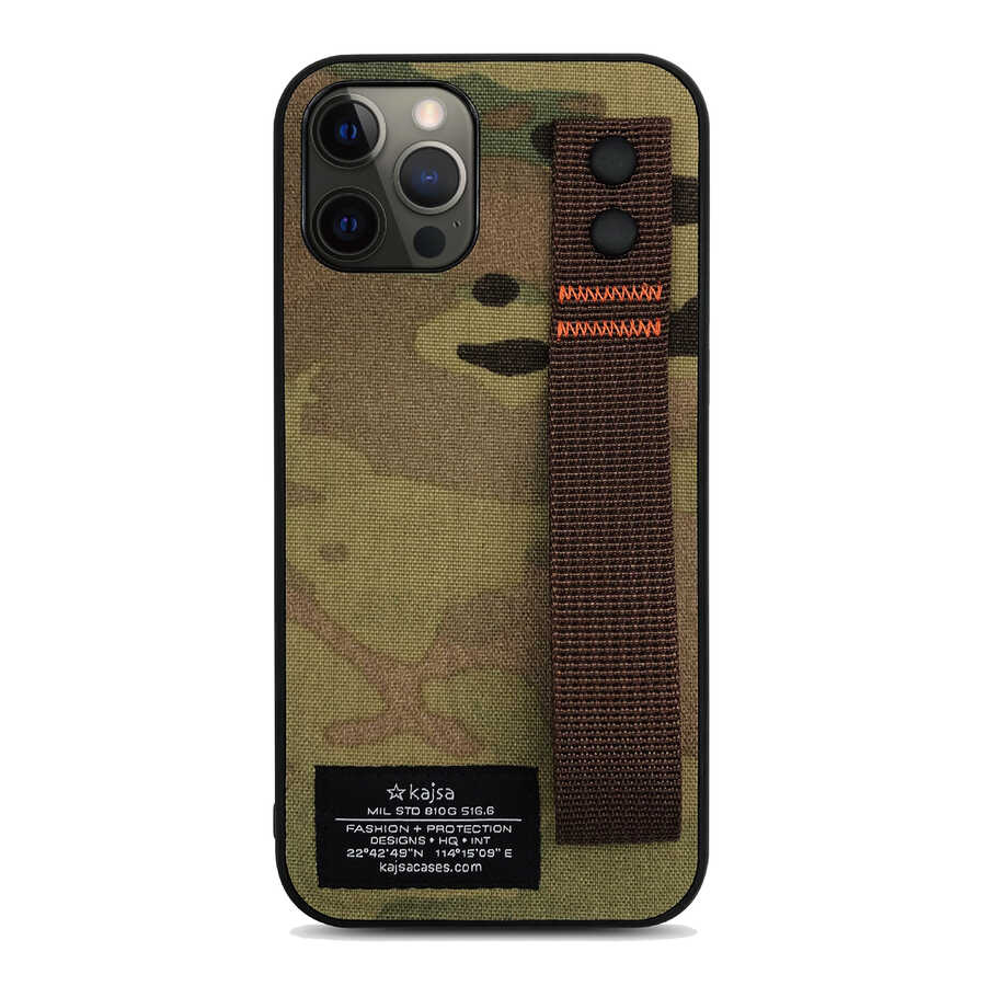 Apple iPhone 12 Pro Kılıf Kajsa Cordura Serisi Military Kapak