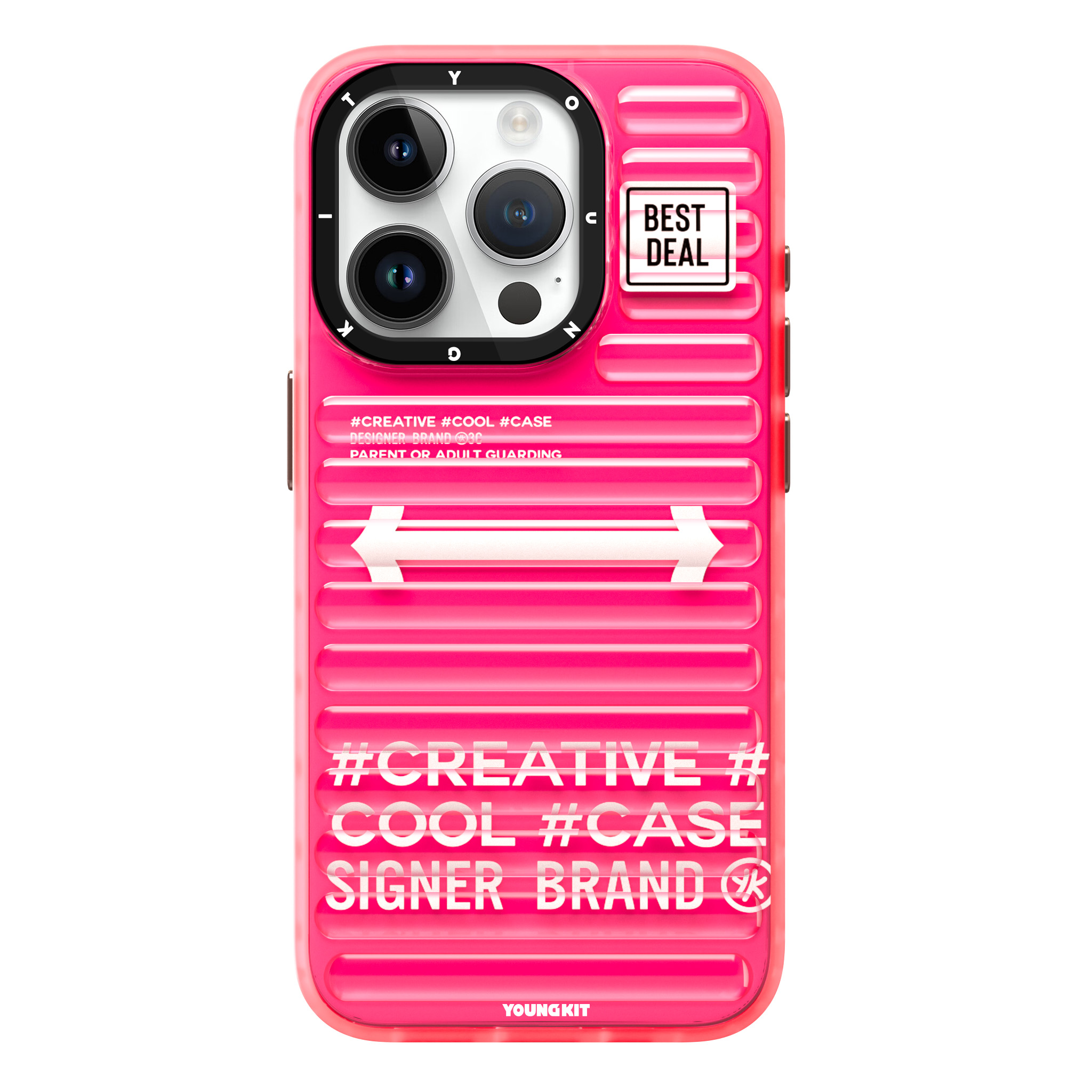 Apple iPhone 15 Pro Max Kılıf YoungKit Luggage FireFly Serisi Kapak