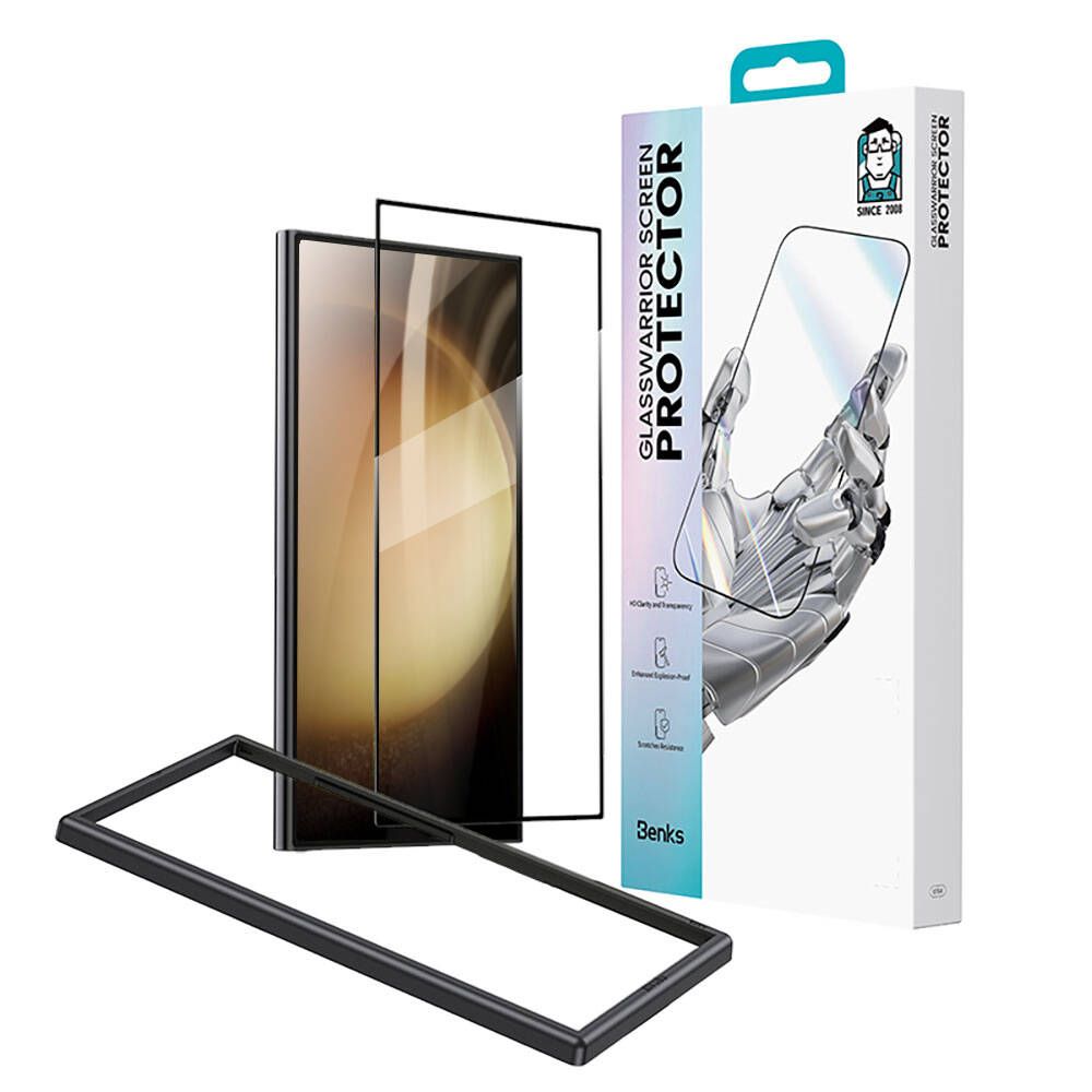 Galaxy S24 Ultra Benks Glass Warrior Cam Ekran Koruyucu + Kolay Uygulama Aparatlı