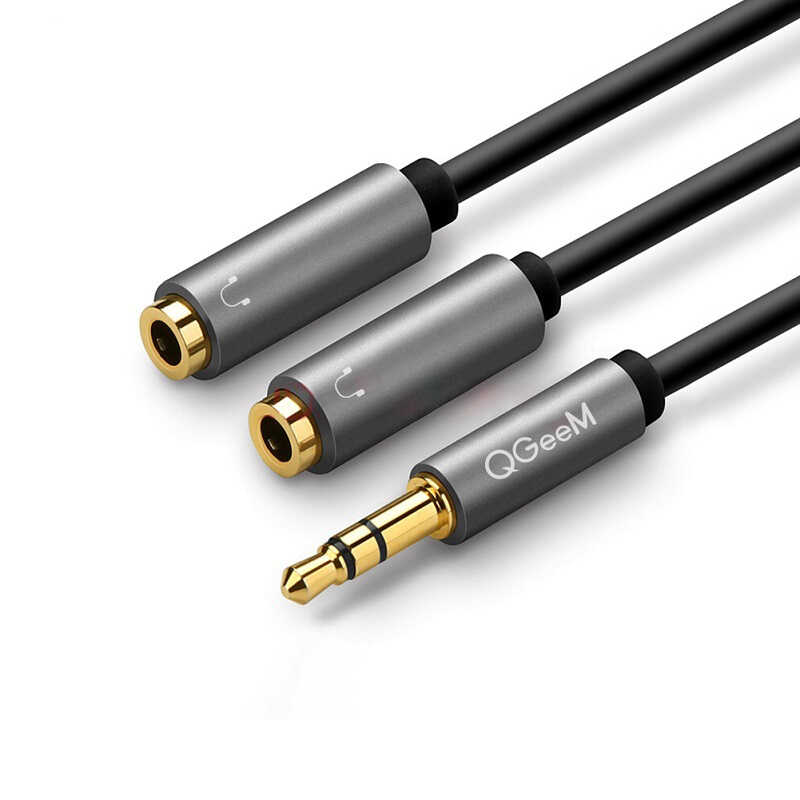 Qgeem QG-AU08 3.5mm Çoğaltıcı Audio Kablo