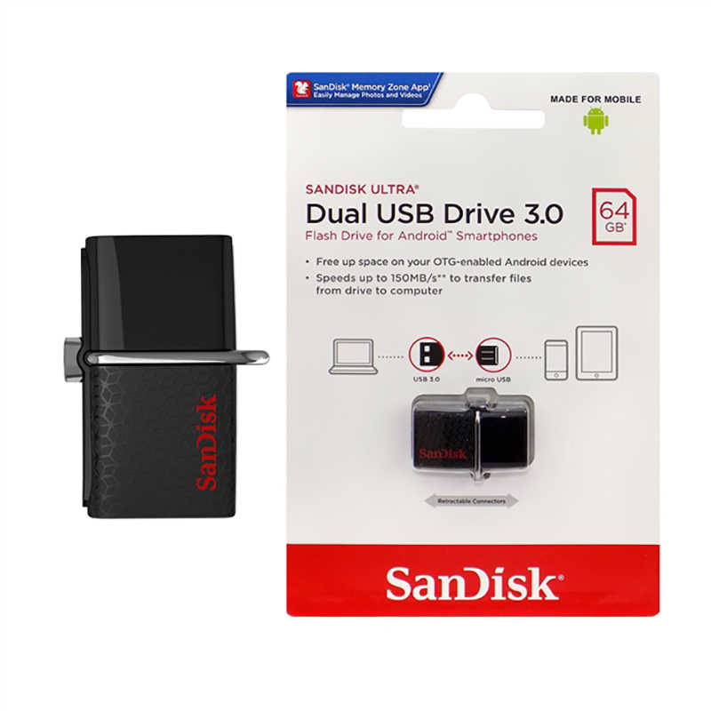 Sandisk Dual Drive 64 GB Micro OTG Flash Disk